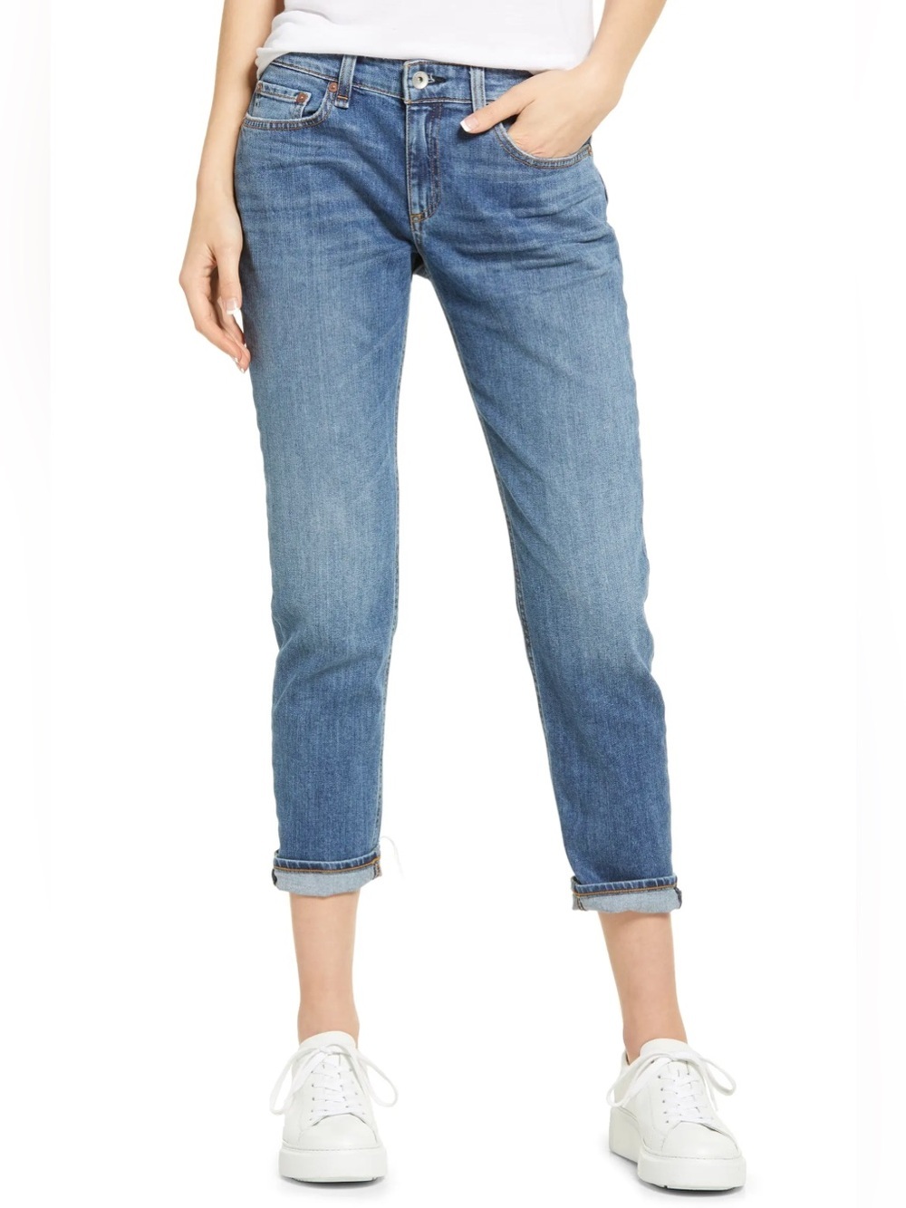 Rag & Bone Dre Low Rise Slim Boyfriend Jeans